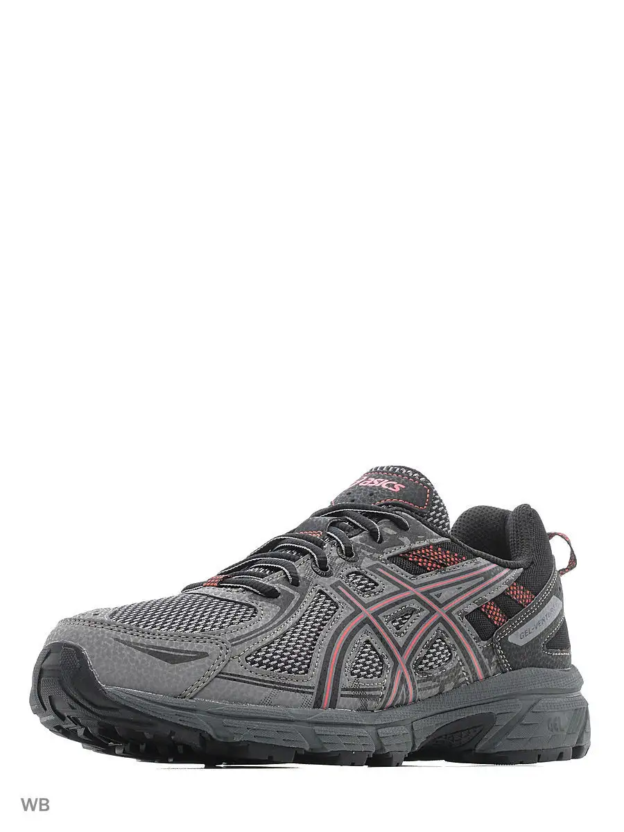 Asics venture 6 mens trail running shoes (carbon-cayenne) best sale