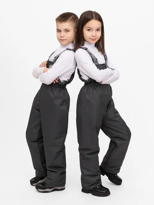 Arctic Kids Полукомбинезон детский мембрана демисезон, серый, фото 5