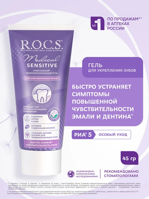 R.O.C.S. Реминерализующий гель для чувствительных зубов 45 гр, 45 г