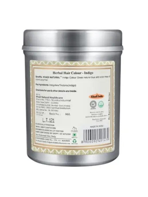 Khadi natural Басма для окрашивание волос Индиго 150г, 150 г, фото 2