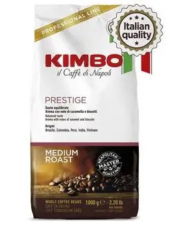 Кофе в зернах Кимбо PRESTIGE, 1 кг KIMBO 6370372 купить за 2 153 ₽ в интернет-магазине Wildberries