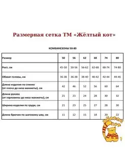 Комбинезон для новорожденных велюровый с ушками Желтый кот. Цвет серый меланж. Вид 4.