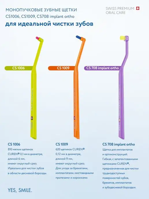 Curaprox Монопучковая щетка зубная CS 1009 взрослая, детская 3+, розовый, фото 7