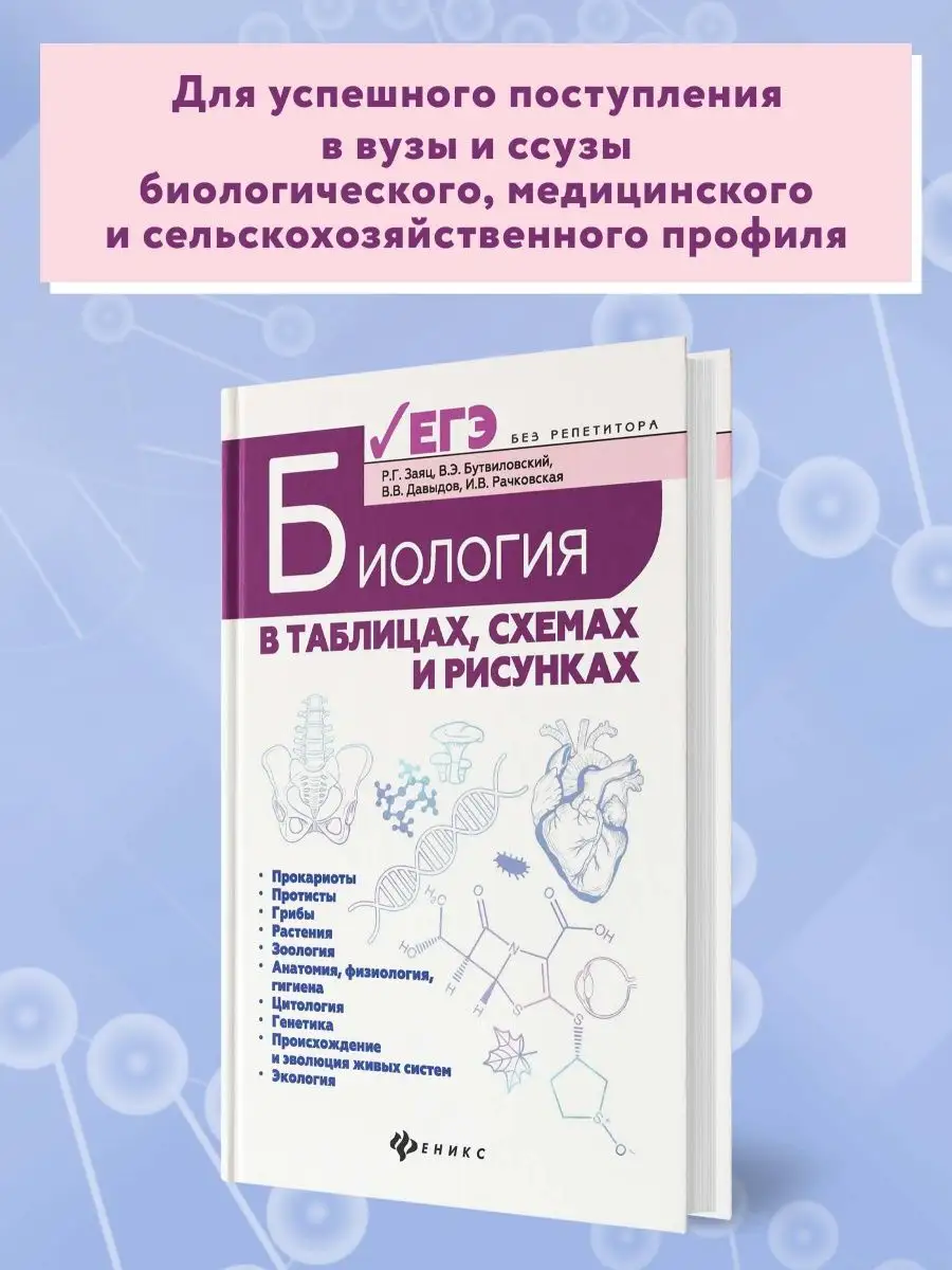 Биология в таблицах, схемах и рисунках : ЕГЭ Издательство Феникс 6592672  купить за 394 ₽ в интернет-магазине Wildberries