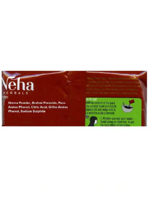 Neha Хна для волос коричневая набор 2 штуки по 20 грамм, коричневый, фото 4