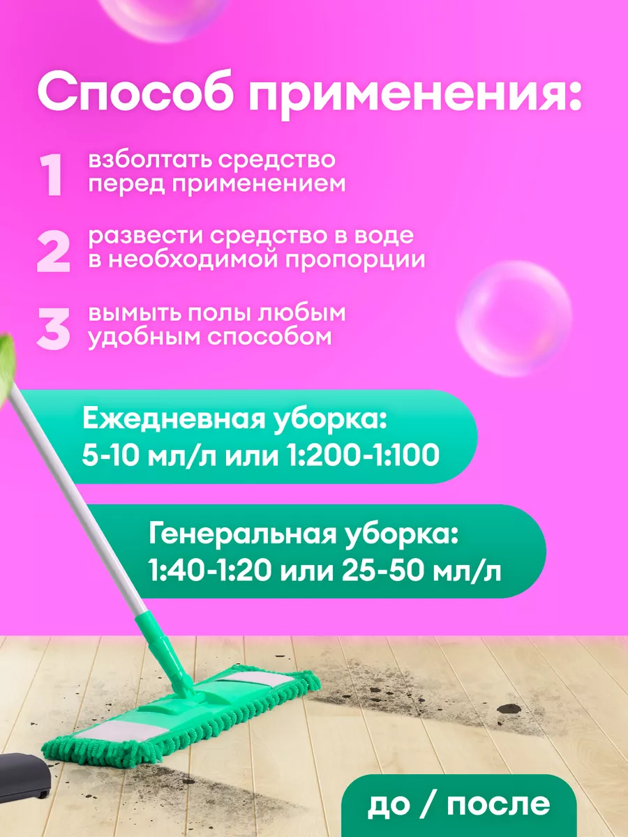 Средство для мытья полов FLOOR WASH 1 л GRASS 6593306 купить в  интернет-магазине Wildberries