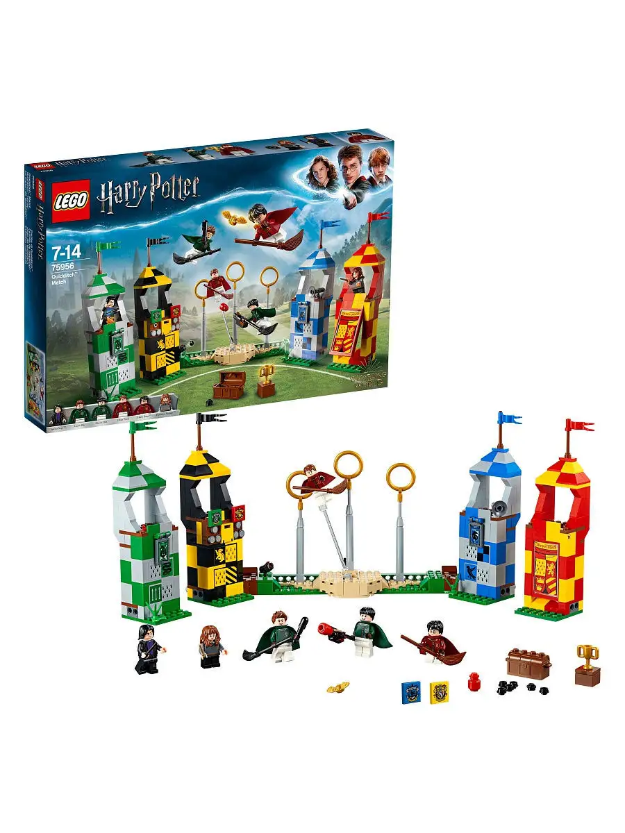 Конструктор LEGO Harry Potter 75956 Матч по квиддичу / любимый герой,  большой игровой набор LEGO 6602493 купить в интернет-магазине Wildberries