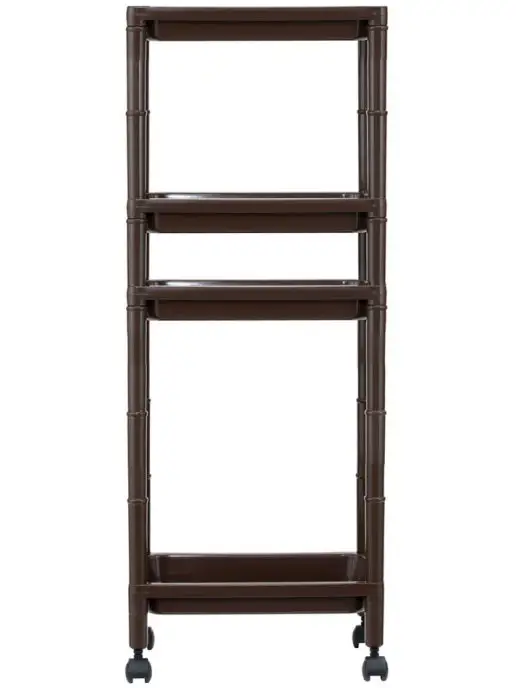 Sanada Узкая этажерка для ванной и кухни на колесиках 45х10,5х66 см, 34x21.8x89 см, фото 3