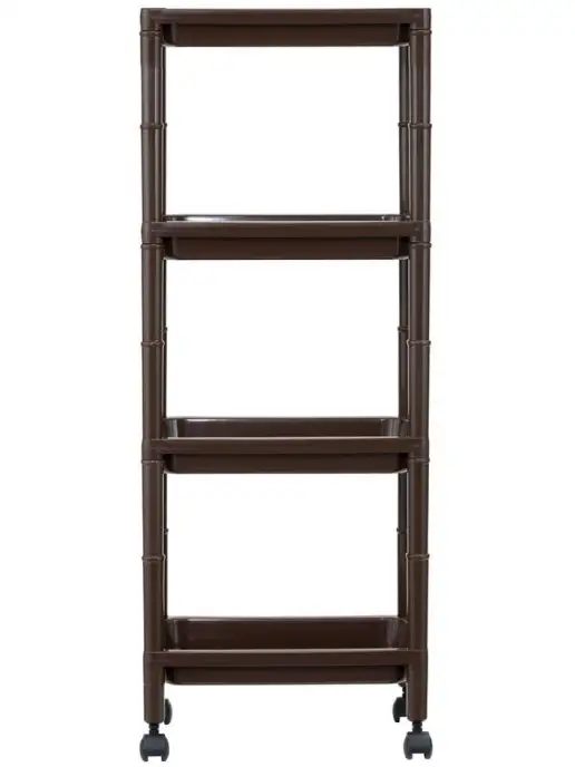 Sanada Узкая этажерка для ванной и кухни на колесиках 45х10,5х66 см, 34x21.8x89 см, фото 4