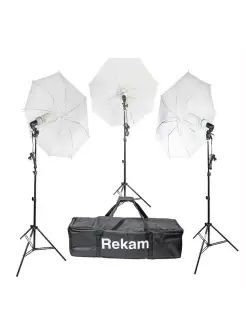 Студийный свет CL-465-FL3-UM Kit. зонты, 465 Вт Rekam 6666597 купить за 9 044 ₽ в интернет-магазине Wildberries