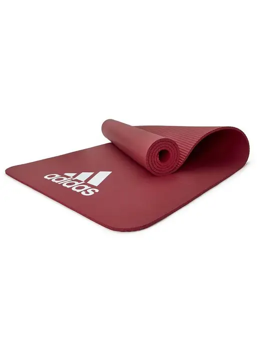 adidas Коврик спортивный для йоги и фитнеса каучук, красный