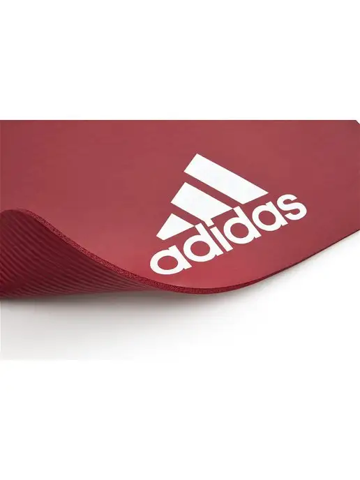 adidas Коврик спортивный для йоги и фитнеса каучук, красный, фото 3
