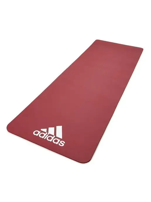 adidas Коврик спортивный для йоги и фитнеса каучук, красный, фото 4