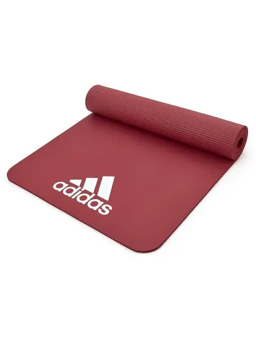 adidas Коврик спортивный для йоги и фитнеса каучук, красный, фото 5