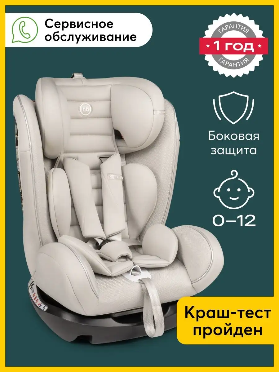 Кресло детское автомобильное 0-36 кг штатные ремни Happy Baby 6679361  купить в интернет-магазине Wildberries