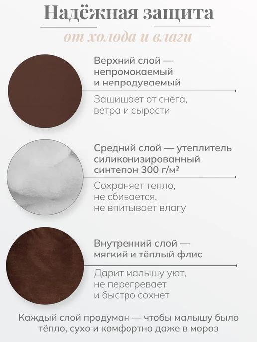 Чудо-Чадо Конверт в коляску "Три Сезона", коричневый, фото 5