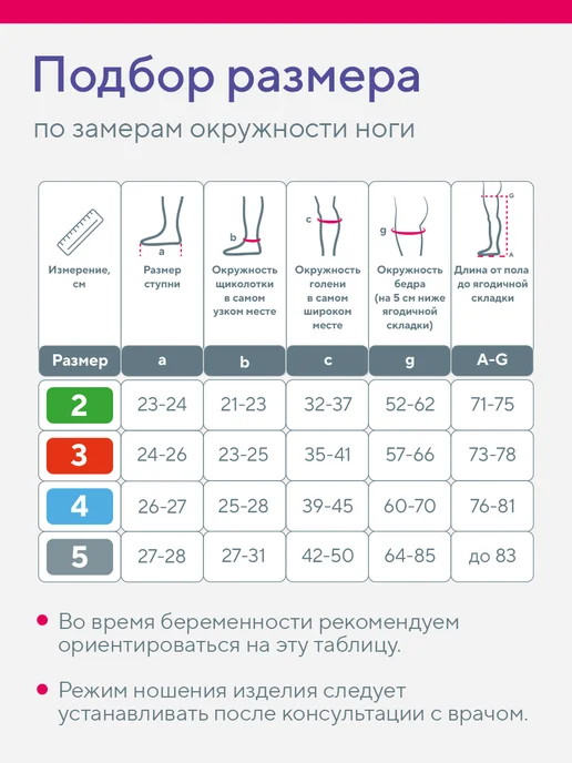 Чулки компрессионные B.Well JW-222 бежевый, 2 класс компрессии, 1 пара, бежевый, фото 2