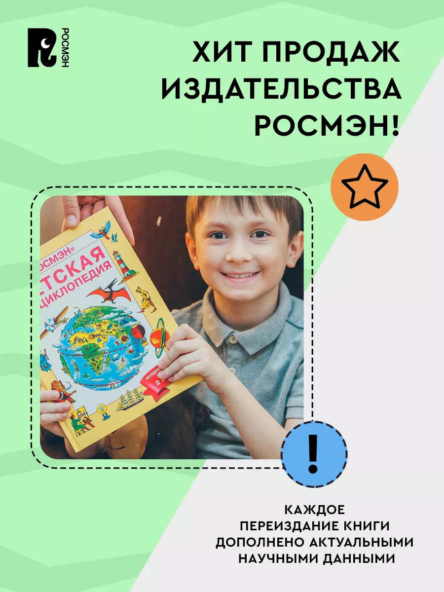 Детская энциклопедия РОСМЭН Книга знаний дошкольника 5-7 лет РОСМЭН 6752027  купить за 621 ₽ в интернет-магазине Wildberries