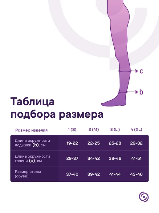 Интекс Компрессионные гольфы 2 класса мужские, черный, фото 2