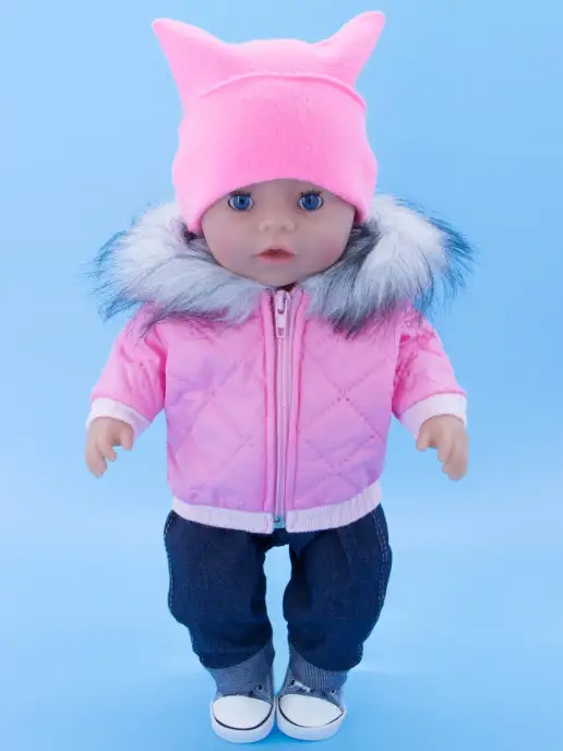 Модница. Одежда для куклы baby born 43 см, синий, фото 2