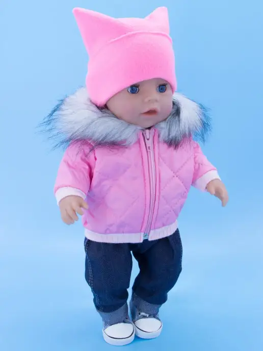 Модница. Одежда для куклы baby born 43 см, синий, фото 5