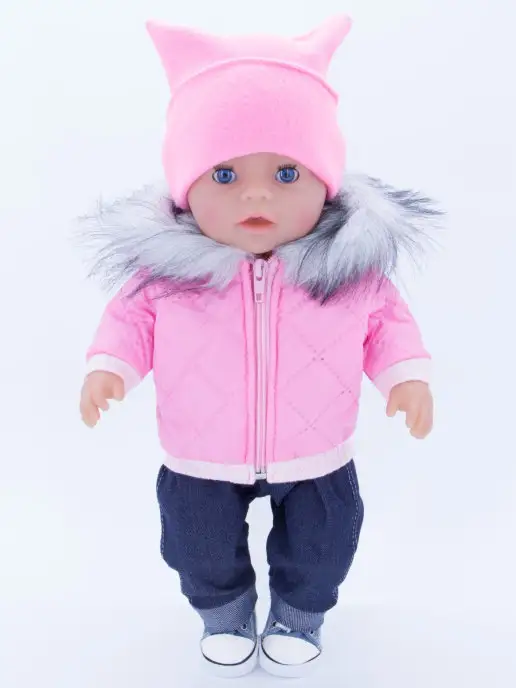 Модница. Одежда для куклы baby born 43 см, синий, фото 7