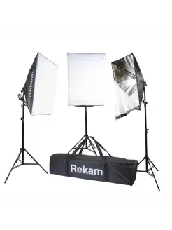 Студийный свет CL-465-FL3-SB kit. софтбоксы, 465 Вт Rekam 6834294 купить за 9 800 ₽ в интернет-магазине Wildberries