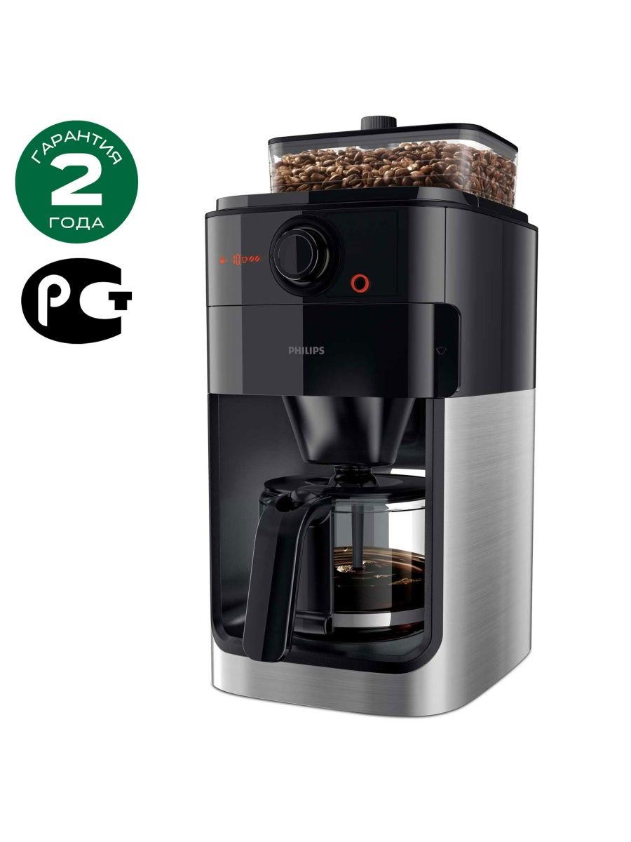 Кофемашина Grind & Brew HD7767/00 Philips 6866896 купить в  интернет-магазине Wildberries