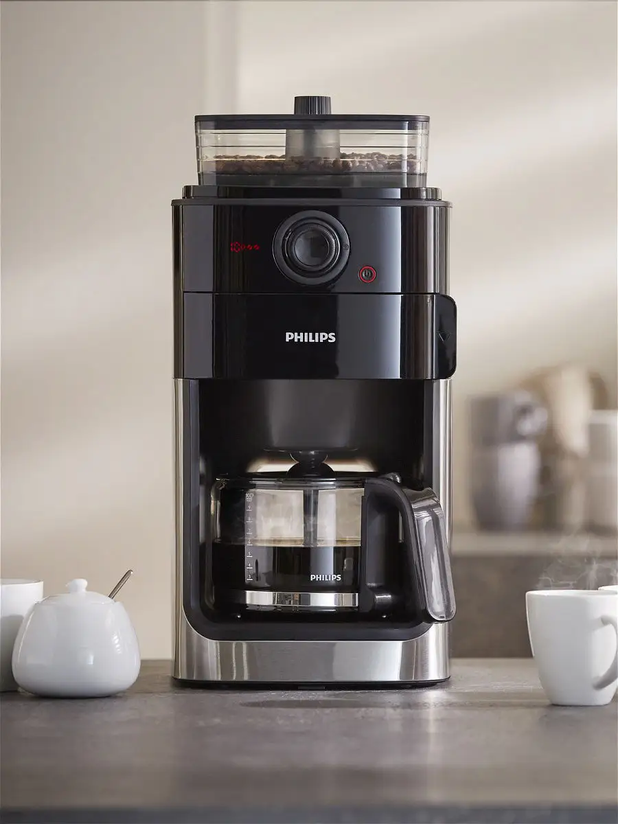 Кофемашина Grind & Brew HD7767/00 Philips 6866896 купить в  интернет-магазине Wildberries