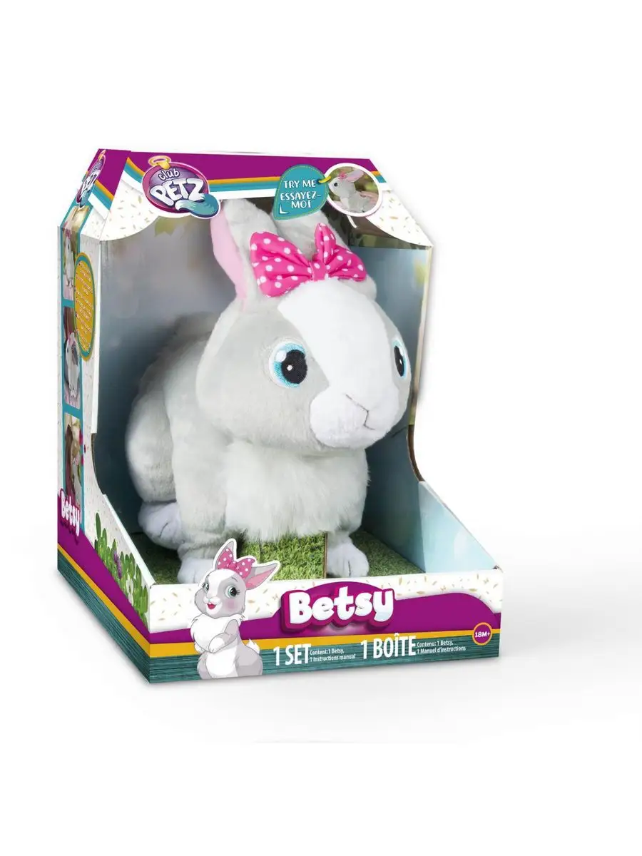 Club Petz Кролик Betsy интерактивный, звук, движение IMC toys 6874478  купить за 2 670 ₽ в интернет-магазине Wildberries