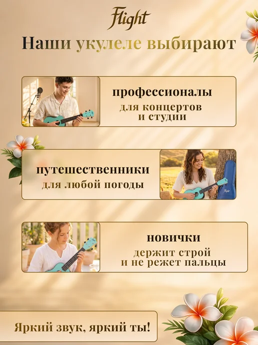 Flight Укулеле сопрано Travel TUS 35 LB с чехлом, голубой, фото 3