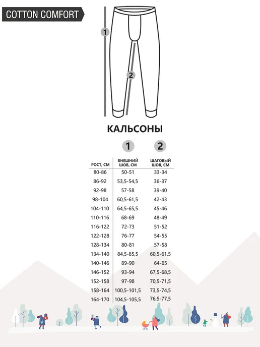 Montero outdoor Кальсоны хлопок зимние с начесом Cotton Comfort, вариант, фото 8