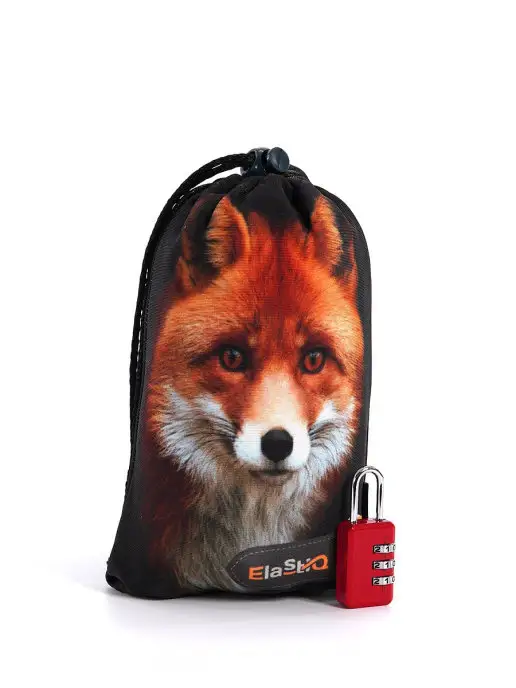 ElastiQ Чехол на чемодан L "Red Fox L", красный, фото 6