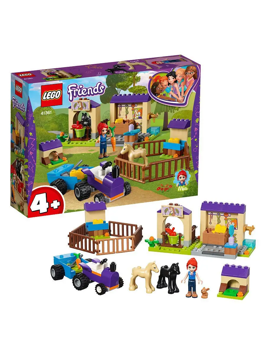 Конструктор LEGO Friends 41361 Конюшня для жеребят Мии /профессия LEGO  6938598 купить в интернет-магазине Wildberries