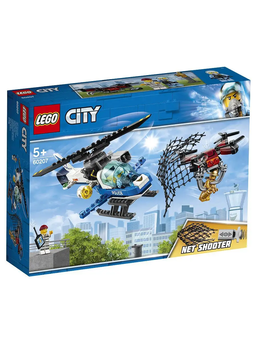 Конструктор LEGO City Police 60207 Воздушная полиция: погоня дронов /  захватывающая игрушка LEGO 6949068 купить в интернет-магазине Wildberries