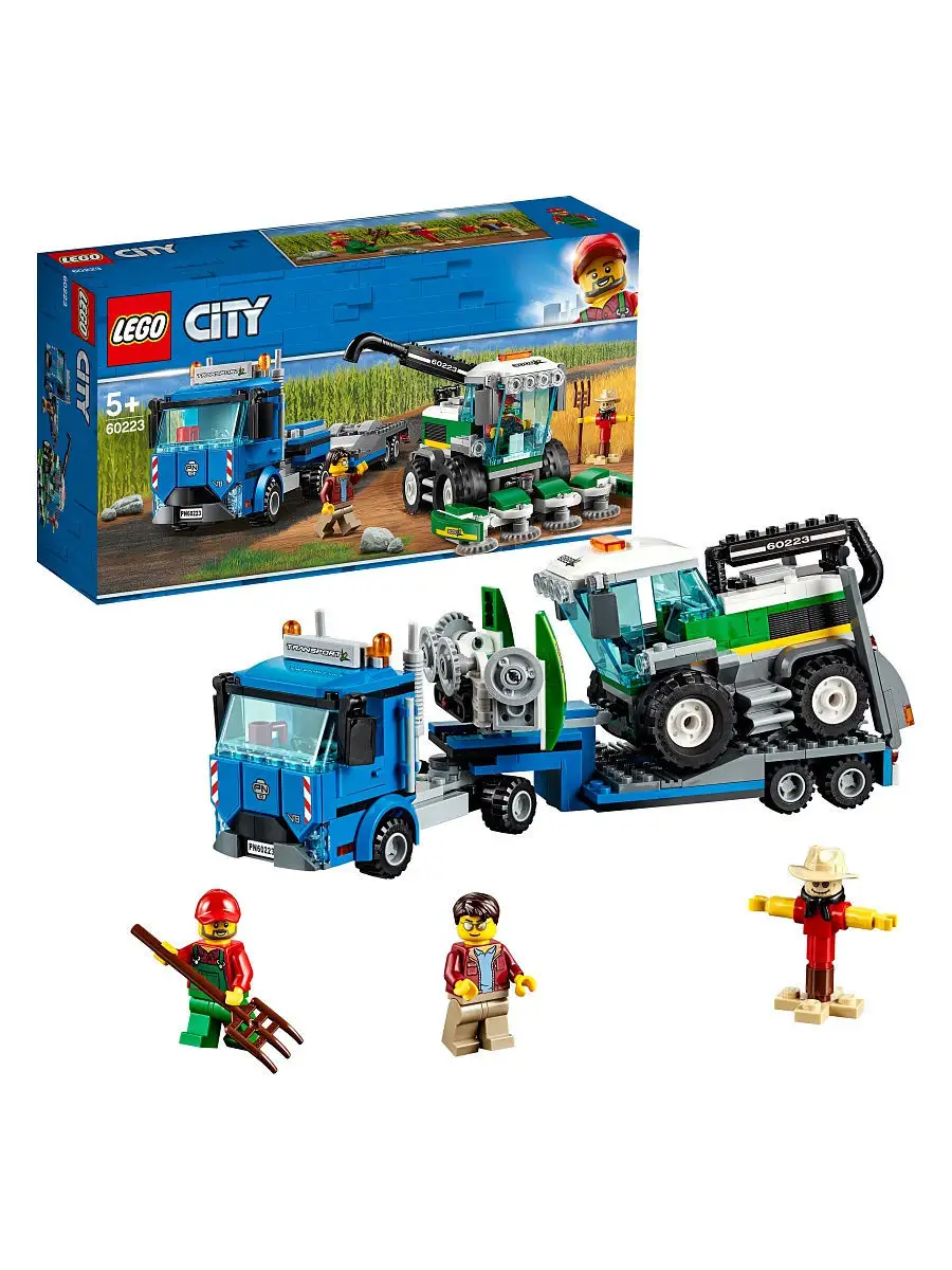 Конструктор из серии Lego City Great Vehicles - Транспортировщик для комбайнов