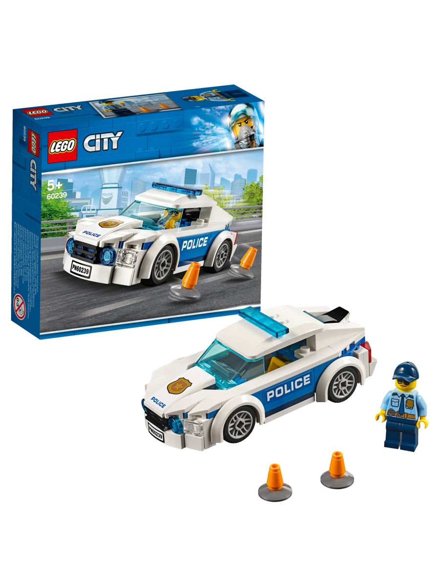 Конструктор LEGO City Police 60239 Автомобиль полицейского патруля / машинка,  набор для детей LEGO 6949084 купить в интернет-магазине Wildberries