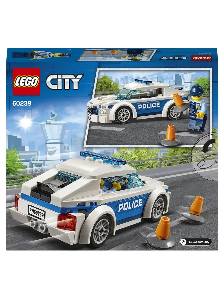 Конструктор LEGO City Police 60239 Автомобиль полицейского патруля / машинка,  набор для детей LEGO 6949084 купить в интернет-магазине Wildberries