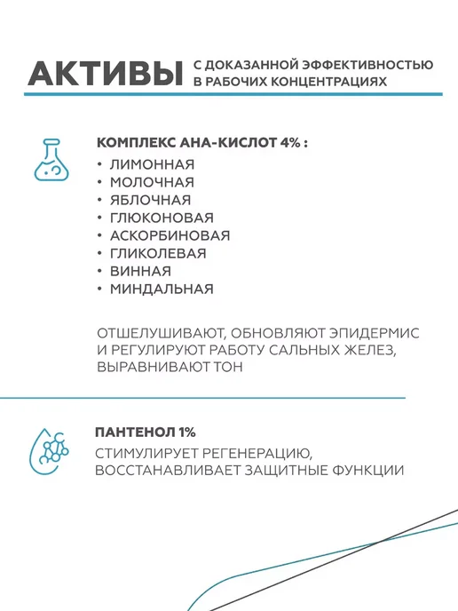 Гельтек Очищающий тоник для лица с АНА-кислотами освежающий 200 мл, 200 мл, фото 3