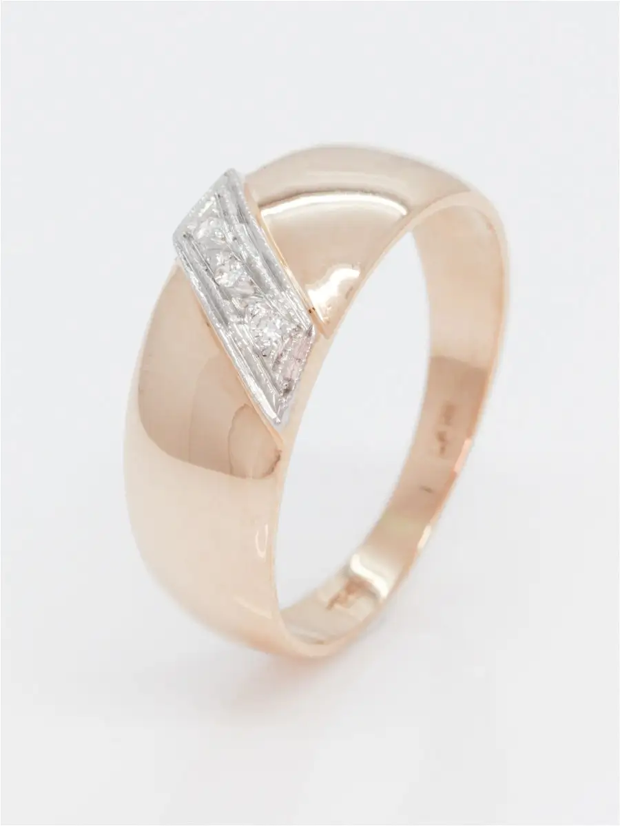 Кольцо золотое с бриллиантом печатка женская перстень Золотой прииск6983140 купить за 30 858 ₽ в интернет-магазине Wildberries