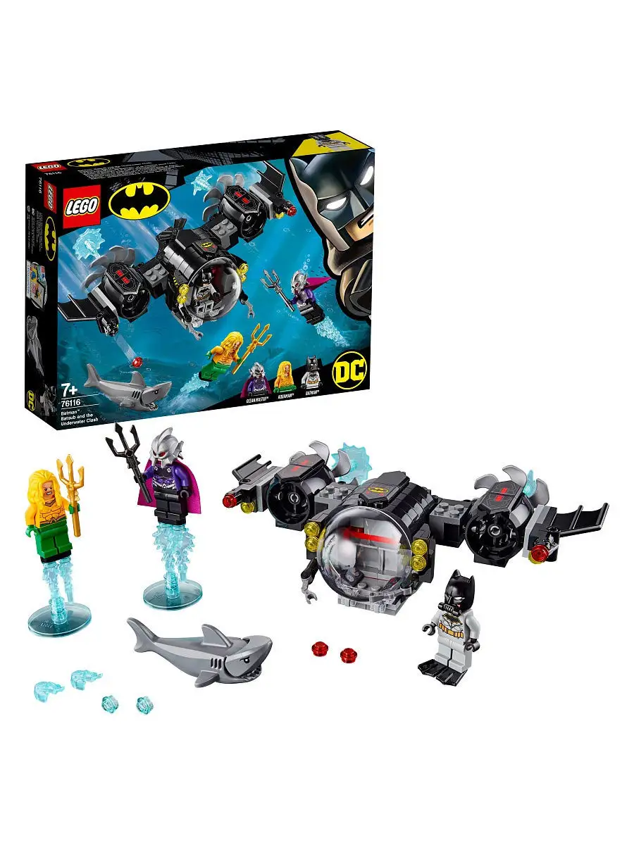 Конструктор LEGO DC Comics Super Heroes 76116 Подводный бой Бэтмена LEGO  7008320 купить в интернет-магазине Wildberries