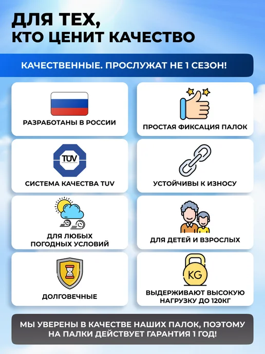 VINSON PRO Скандинавские палки для ходьбы, голубой, фото 2