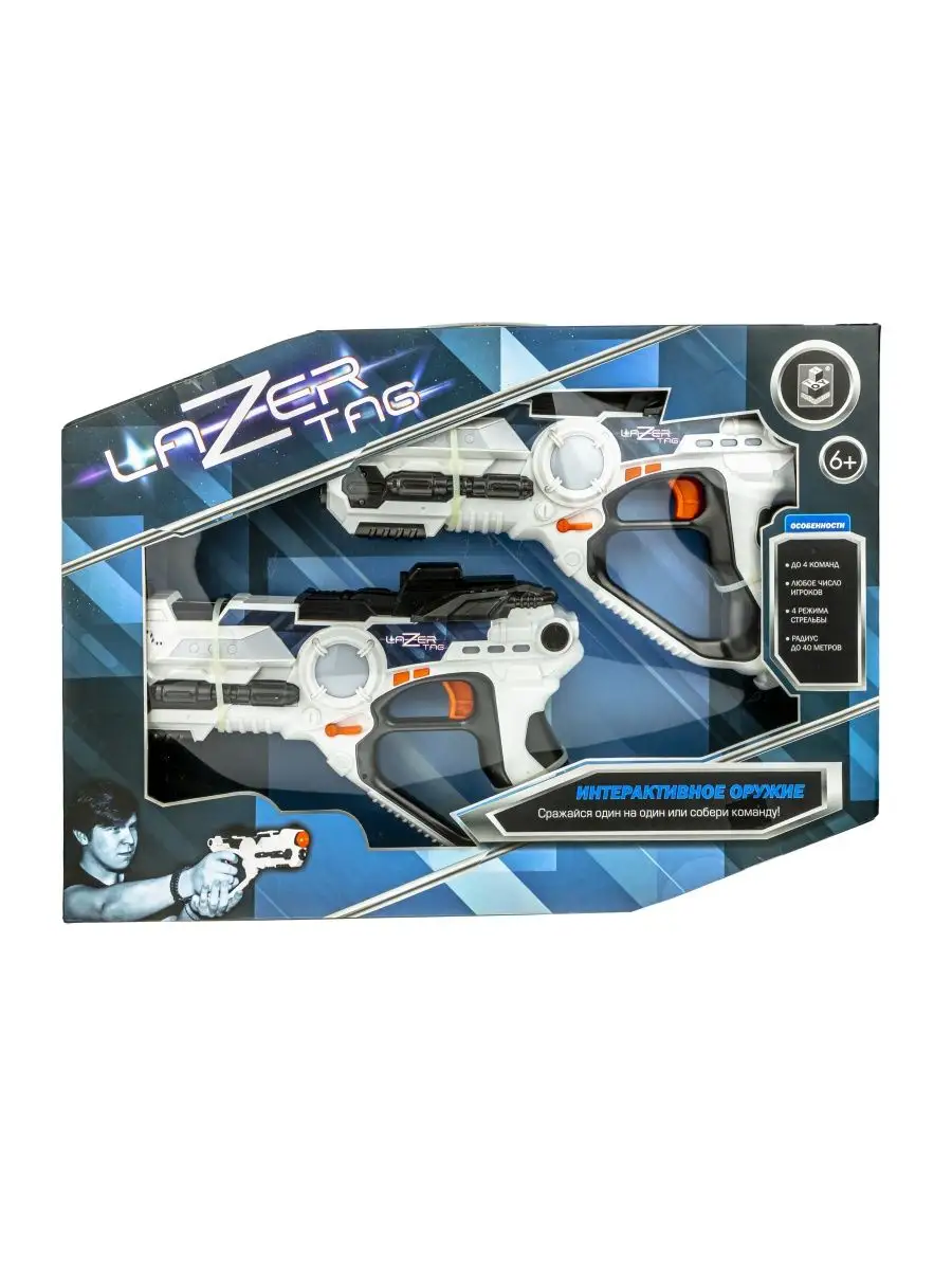 Оружие со световыми и звуковыми эффектами LAZERTAG 1Toy 7144500 купить за 1  831 ₽ в интернет-магазине Wildberries