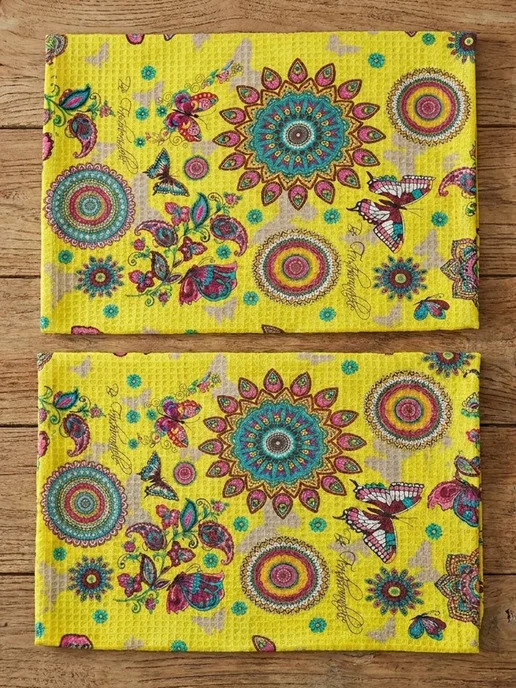 Letto Набор кухонных вафельных полотенец, 2 шт, 50*70 см, 50x70 см, 2 шт, фото 3
