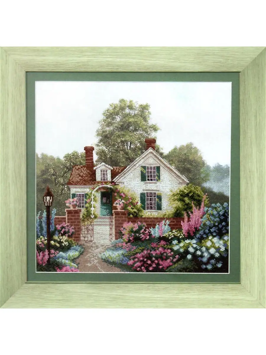 Схема вышивки - Дом с садом