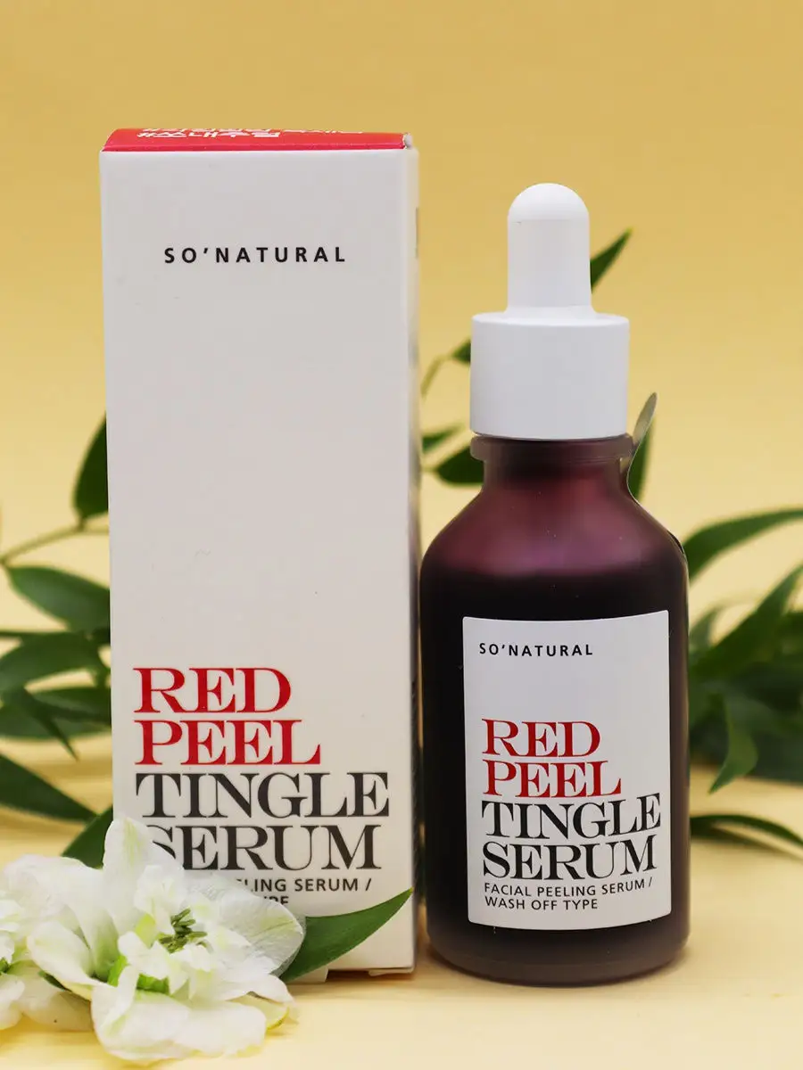 Кислотная пилинг сыворотка для лица Red Peel Tingle Serum, 30 мл So Natural  7205752 купить в интернет-магазине Wildberries