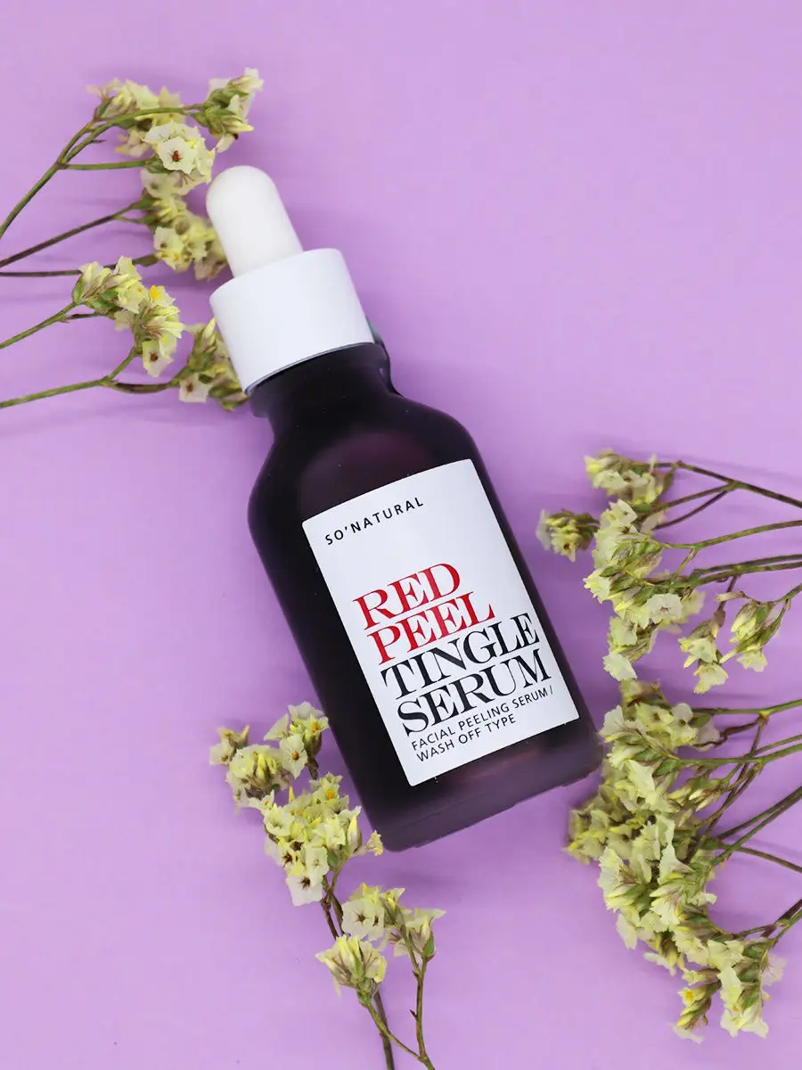 Кислотная пилинг сыворотка для лица Red Peel Tingle Serum, 30 мл So Natural  7205752 купить в интернет-магазине Wildberries