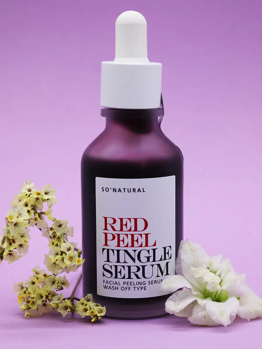 Кислотная пилинг сыворотка для лица Red Peel Tingle Serum, 30 мл So Natural  7205752 купить в интернет-магазине Wildberries