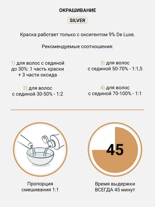 ESTEL Краска для волос 4 7 DE LUXE SILVER, 60 мл, 60 мл, фото 5