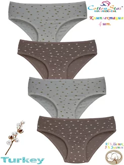 Трусы девочковые 4 шт COTTONSTAR 7218671 купить за 267 ₽ в интернет-магазине Wildberries